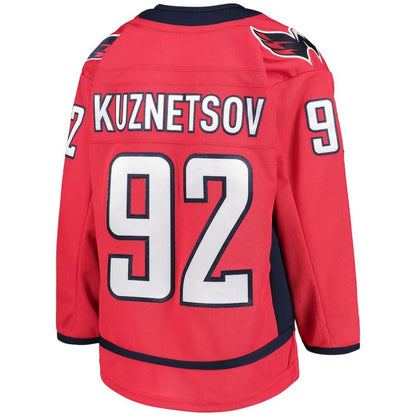 Evgeny Kuznetsov Washington Capitals Youth Home Premier Player Jersey - Red | NHL Jerseys