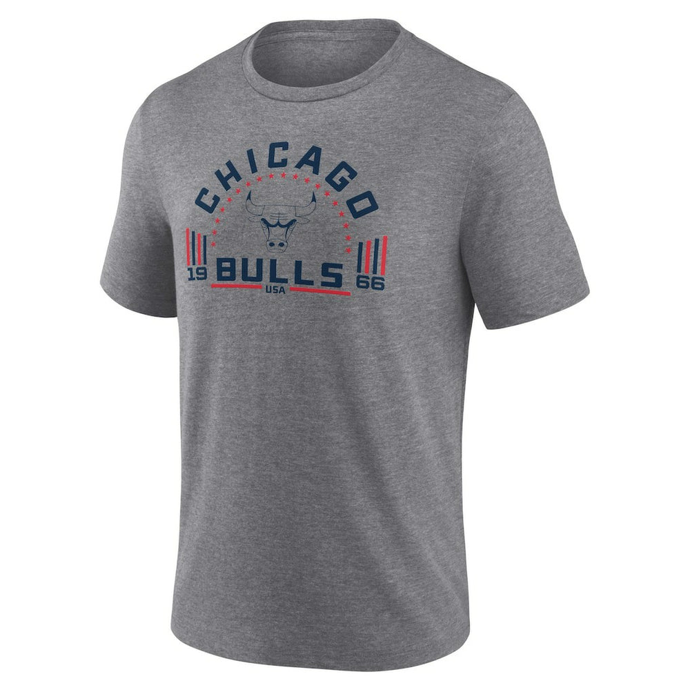 NBA - Chicago Bulls Team Freedom Tri-Blend T-Shirt - Gray