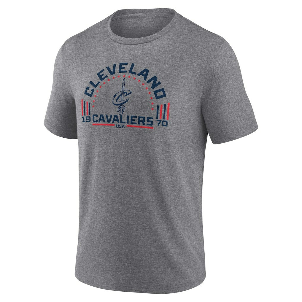 NBA - Cleveland Cavaliers Team Freedom Tri-Blend T-Shirt - Gray