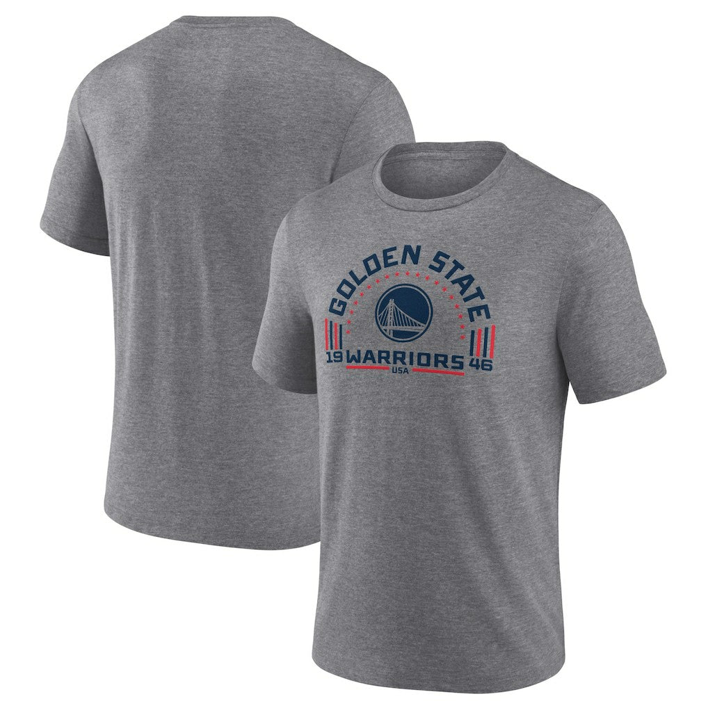 NBA - Golden State Warriors Team Freedom Tri-Blend T-Shirt - Gray