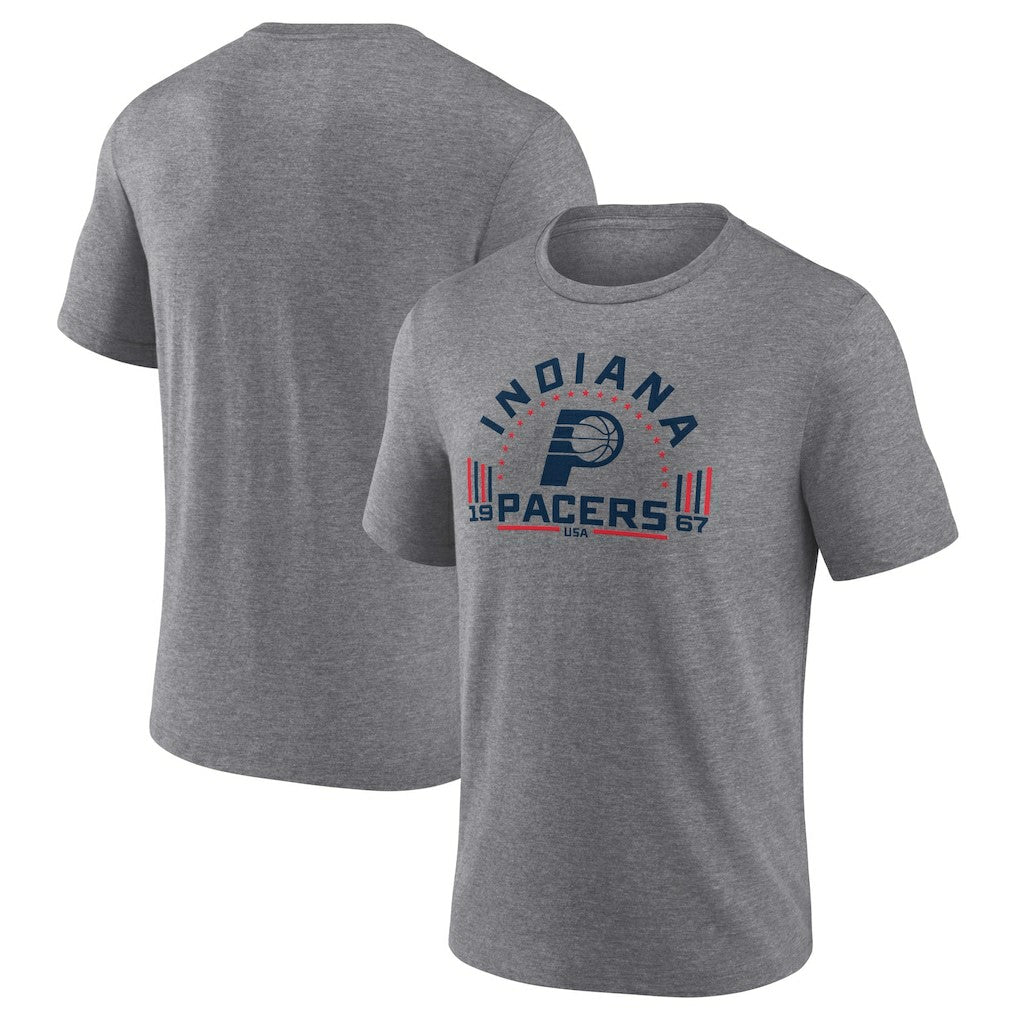NBA - Indiana Pacers Team Freedom Tri-Blend T-Shirt - Gray