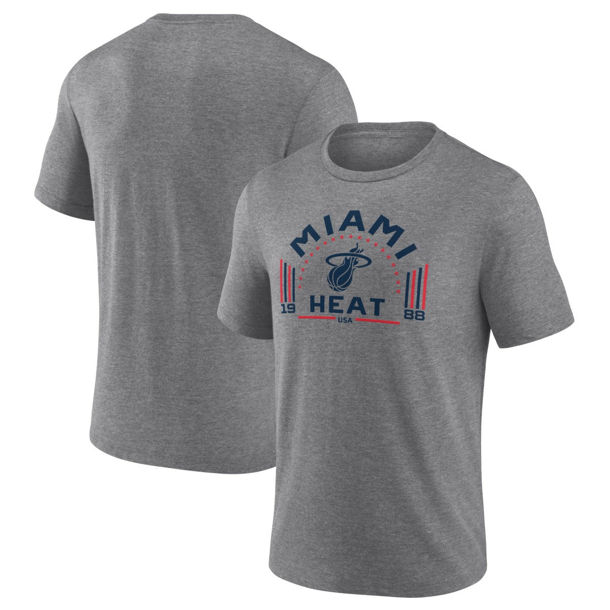 NBA - Miami Heat Team Freedom Tri-Blend T-Shirt - Gray