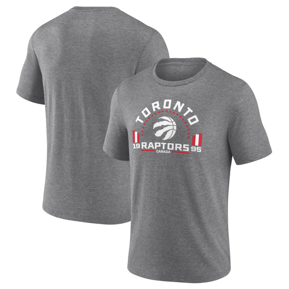 NBA - Toronto Raptors Team Freedom Tri-Blend T-Shirt - Gray