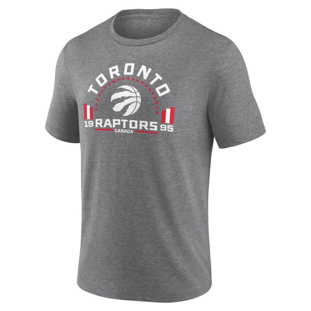 NBA - Toronto Raptors Team Freedom Tri-Blend T-Shirt - Gray