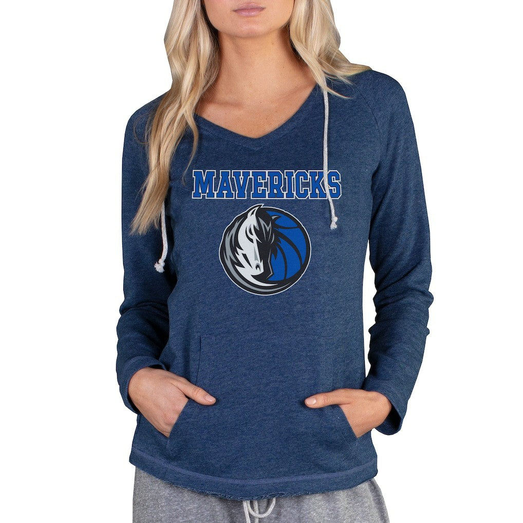 NBA - Dallas Mavericks Concepts Sport Women's Mainstream Terry Hooded Top - Navy