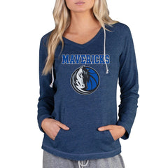 NBA - Dallas Mavericks Concepts Sport Women's Mainstream Terry Hooded Top - Navy
