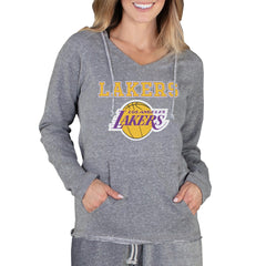 NBA - Los Angeles Lakers Concepts Sport Women's Mainstream Terry Hooded Top - Gray