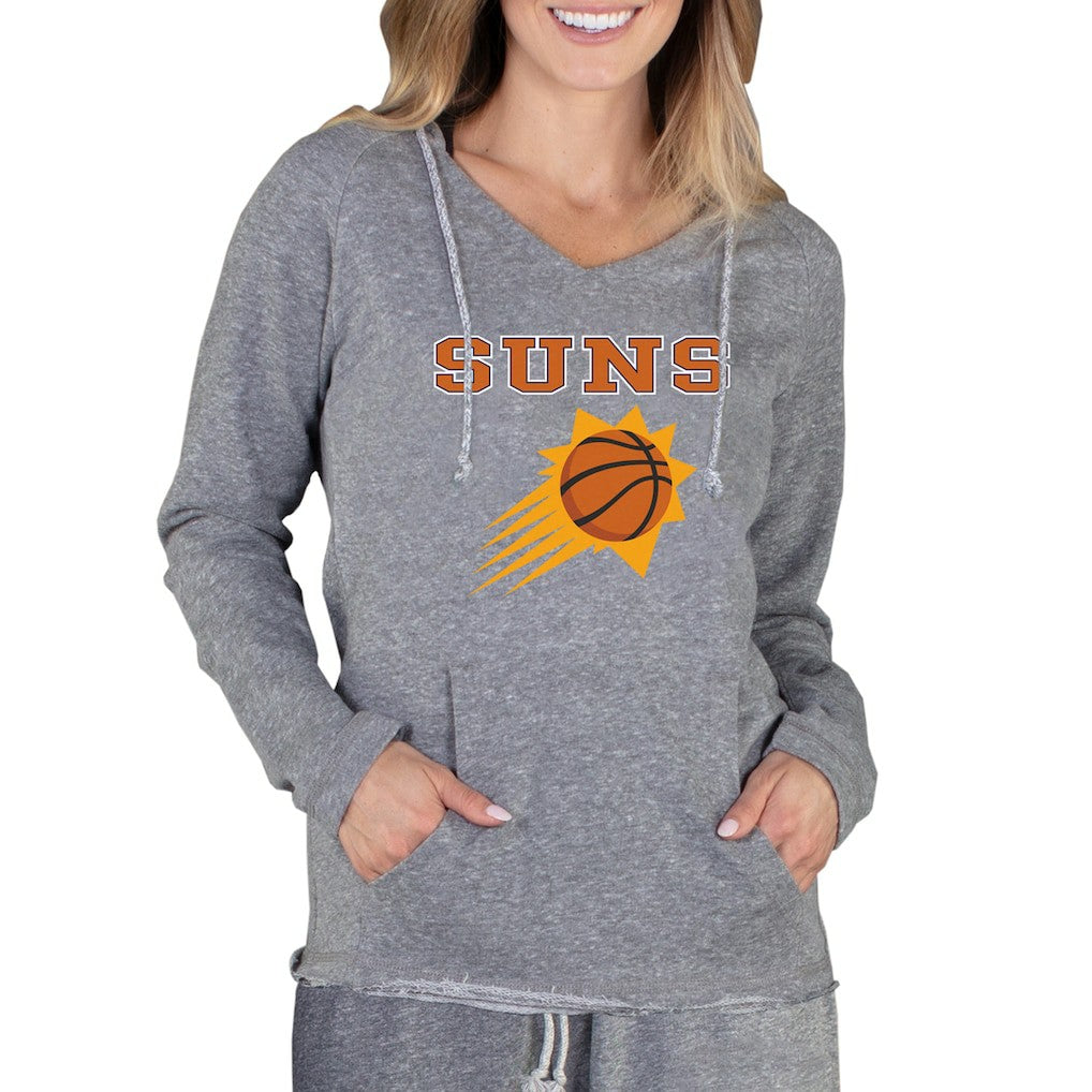 NBA - Phoenix Suns Concepts Sport Women's Mainstream Terry Hooded Top - Gray