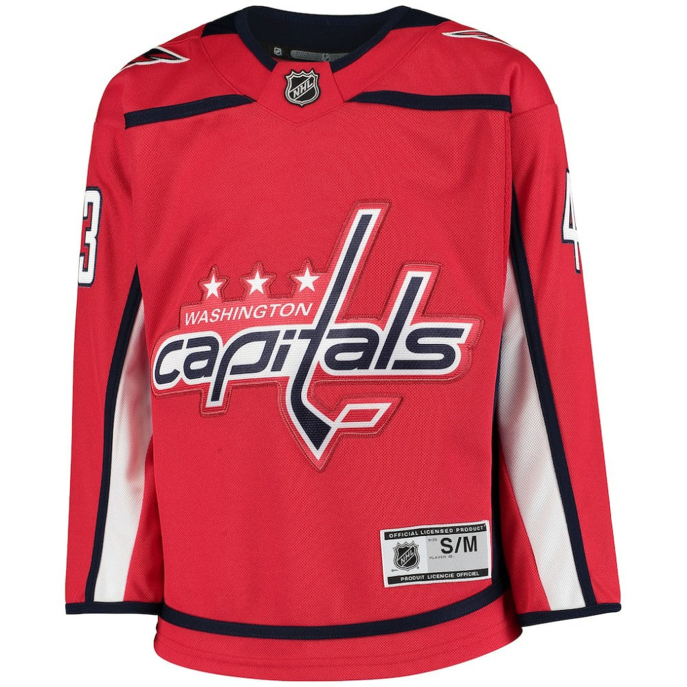Tom Wilson Washington Capitals Youth Home Premier Player Jersey - Red | NHL Jerseys
