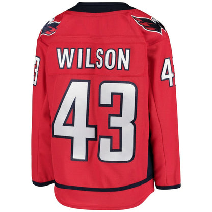 Tom Wilson Washington Capitals Youth Home Premier Player Jersey - Red | NHL Jerseys