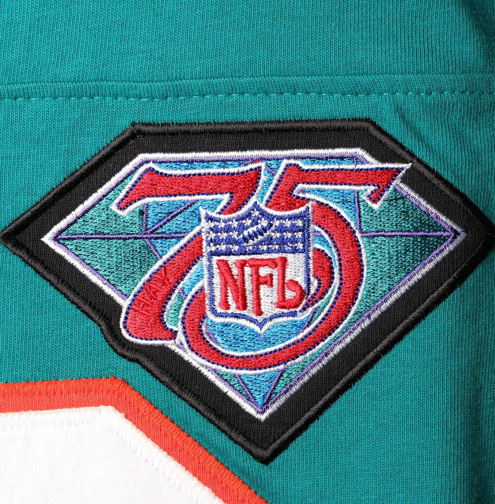 Dan Marino Miami Dolphins Throwback Retired Player Name & Number Long Sleeve Top Aqua - Mitchell & Ness