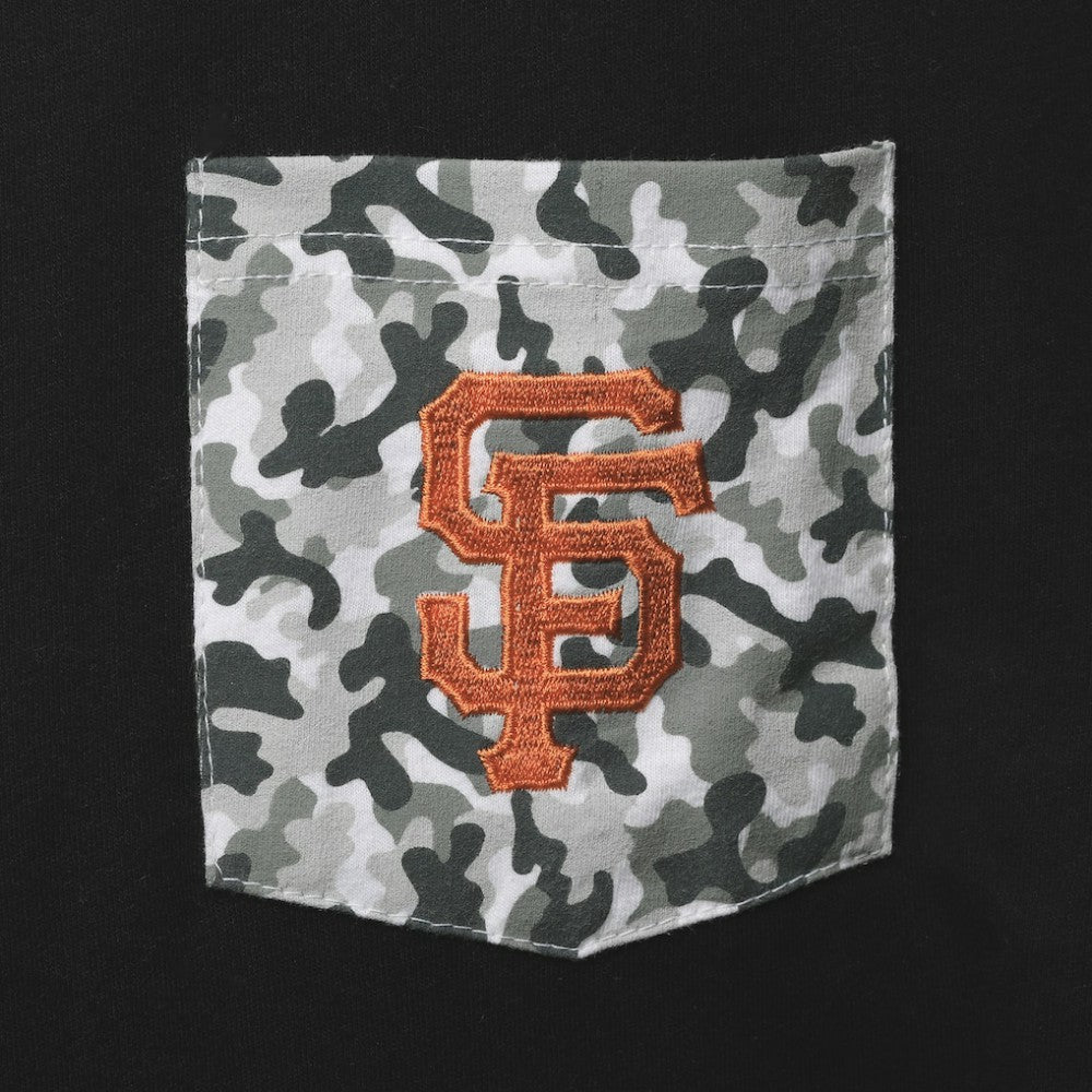 San Francisco Giants 5th & Ocean by New Era Brushed Camo Pocket T-Shirt Sale