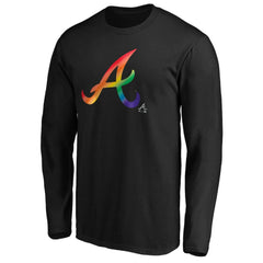 Atlanta Braves Team Pride Logo Long Sleeve T-Shirt Sale