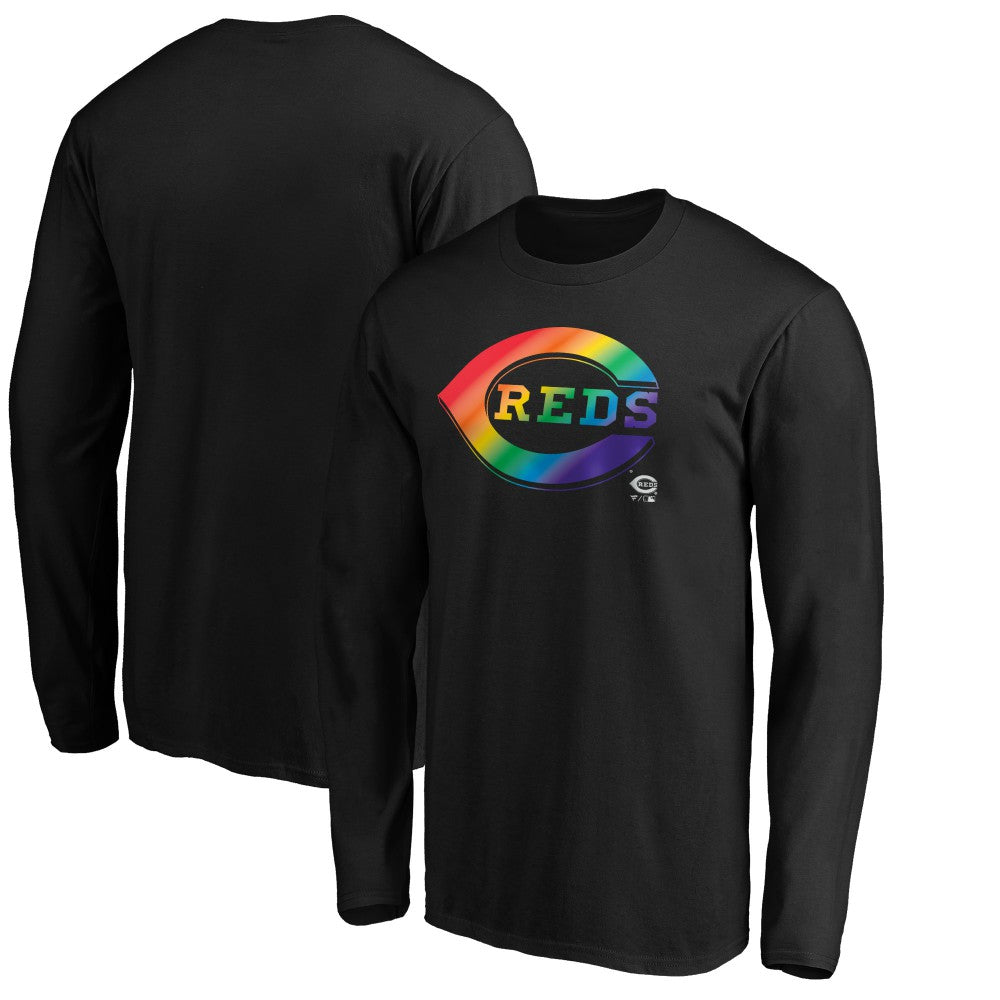 Cincinnati Reds Team Pride Logo Long Sleeve T-Shirt Sale