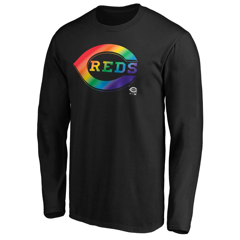 Cincinnati Reds Team Pride Logo Long Sleeve T-Shirt Sale