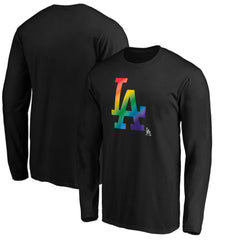 Los Angeles Dodgers Team Pride Logo Long Sleeve T-Shirt Sale