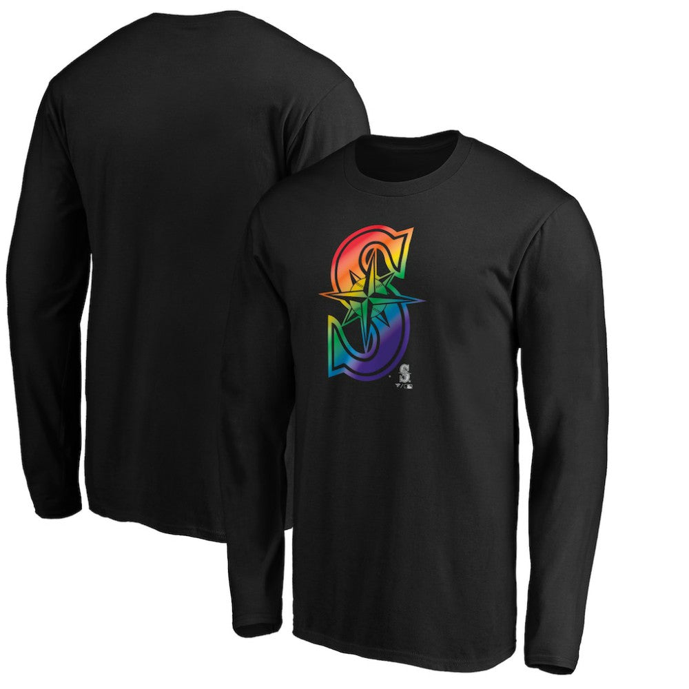 Seattle Mariners Team Pride Logo Long Sleeve T-Shirt for sale