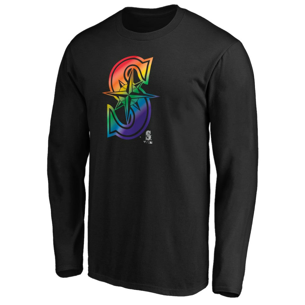 Seattle Mariners Team Pride Logo Long Sleeve T-Shirt for sale