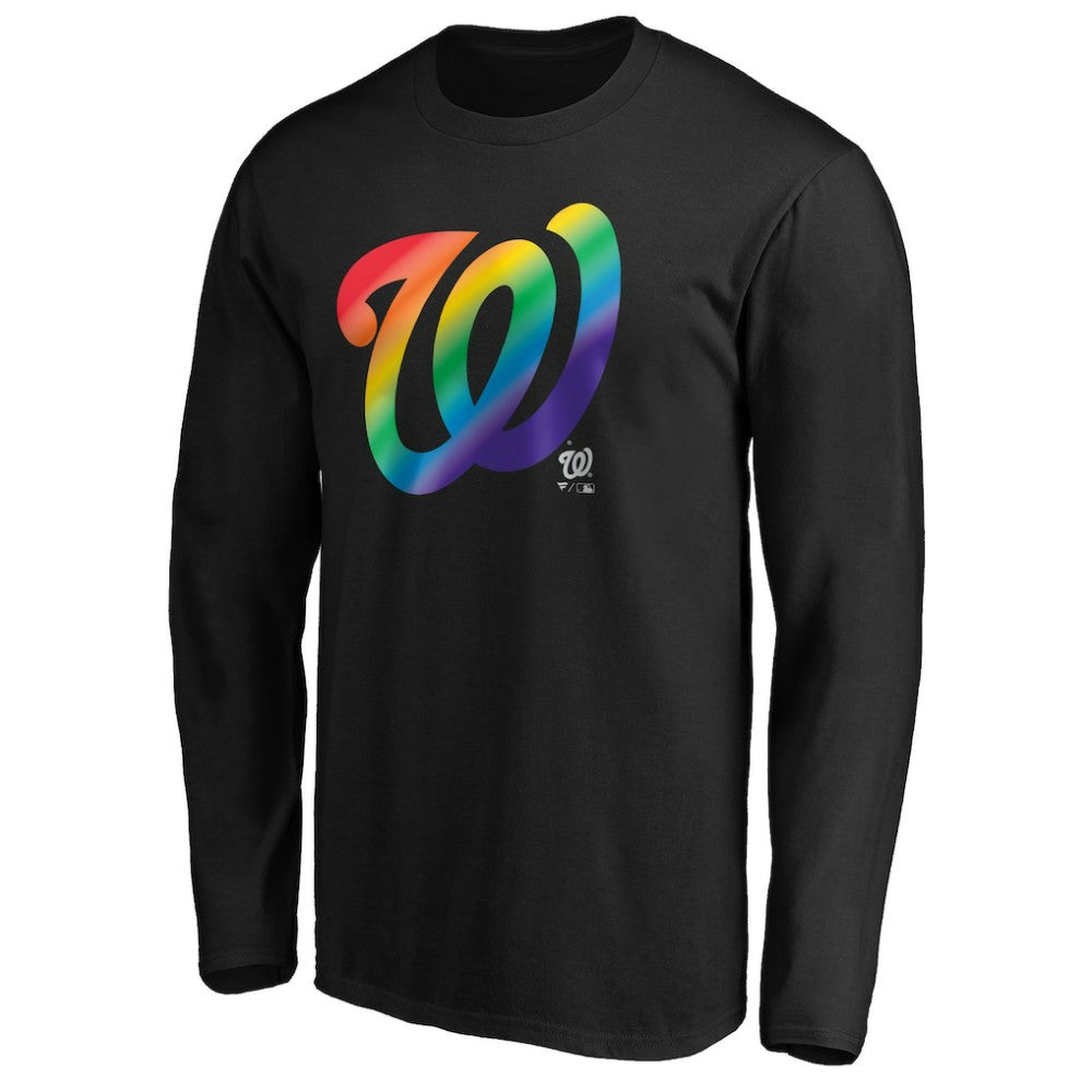 Washington Nationals Team Pride Logo Long Sleeve T-Shirt Sale