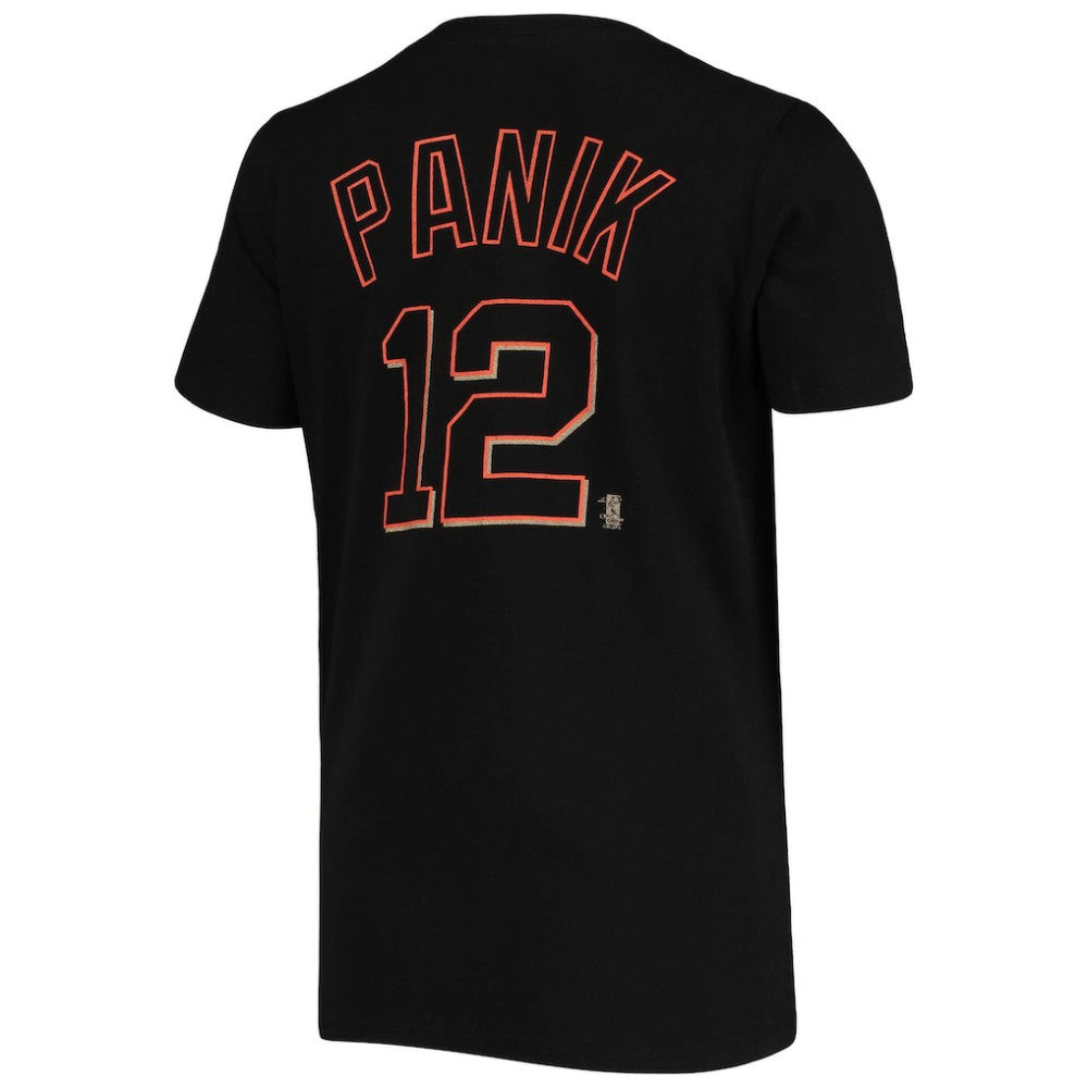 Joe Panik San Francisco Giants 5th & Ocean by New Era Women's Script Name and Number V-Neck T-Shirt Black On Sale