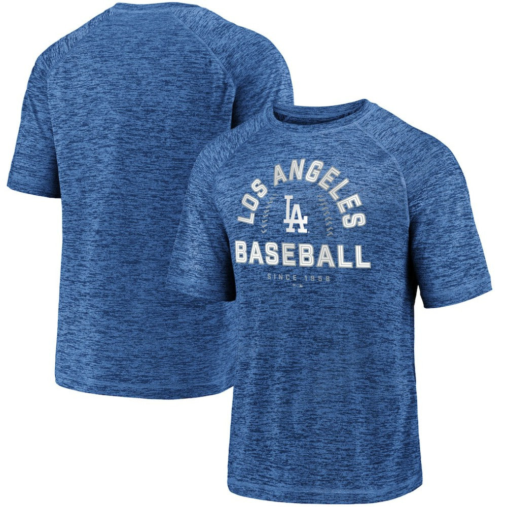 Los Angeles Dodgers Fanatics Line Up Primary Threat Striated T-Shirt On Sale