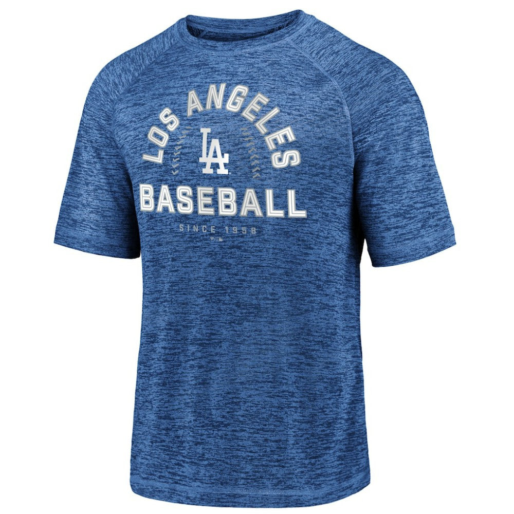 Los Angeles Dodgers Fanatics Line Up Primary Threat Striated T-Shirt On Sale