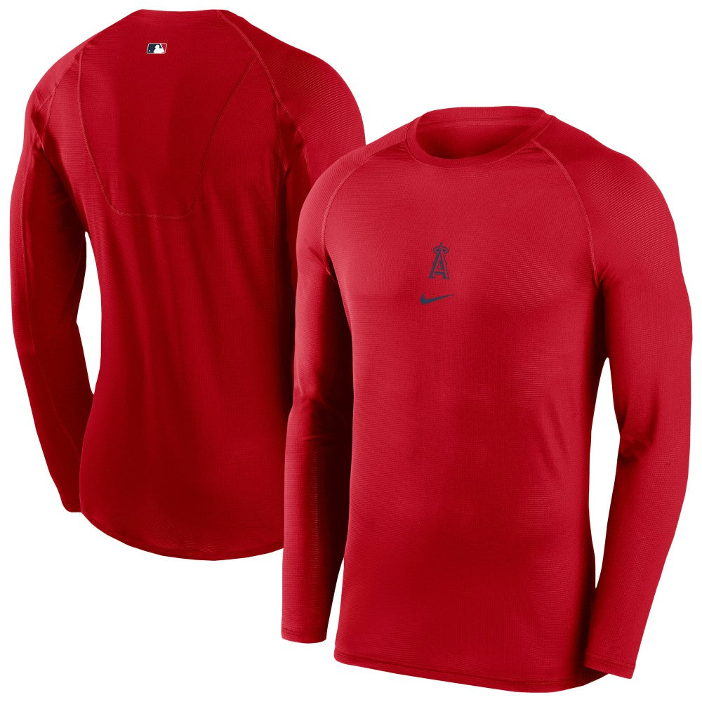 Los Angeles Angels Nike Authentic Collection Raglan Long Sleeve T-Shirt discount