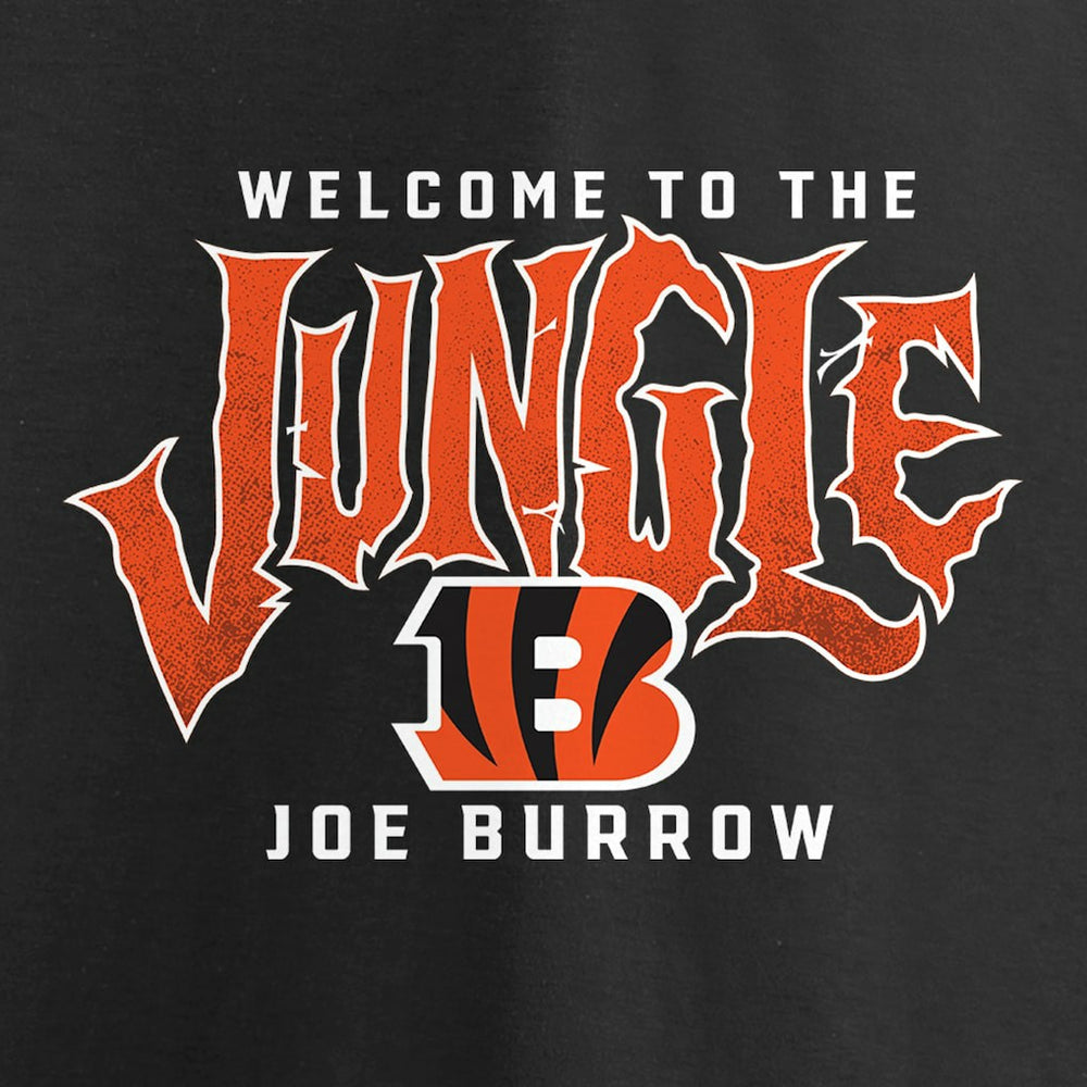 Joe Burrow Cincinnati Bengals Women's Jungle Joe V-Neck T-Shirt Black - NFL
