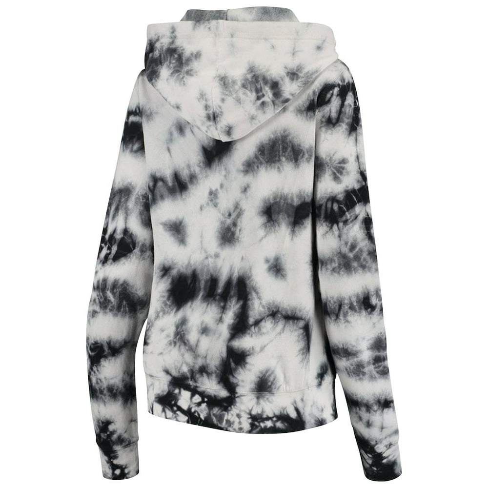 New Orleans Saints New Era Women's Tie Dye Fleece Full-Zip Hoodie Black - NFL