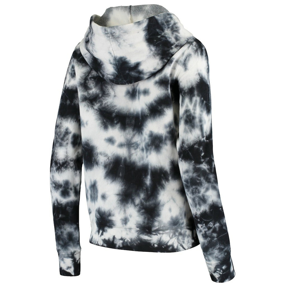 Las Vegas Raiders New Era Women's Tie Dye Fleece Full-Zip Hoodie Black - NFL
