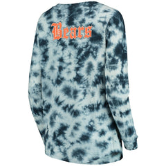 Chicago Bears New Era Women's Tie-Dye Long Sleeve T-Shirt Navy - NFL