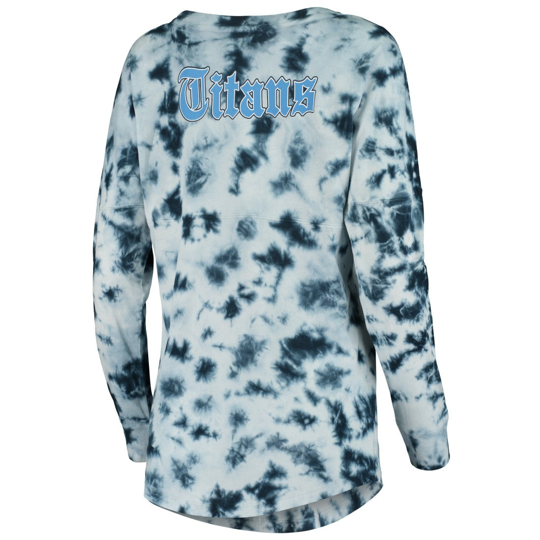 Tennessee Titans New Era Women's Tie-Dye Long Sleeve T-Shirt Navy - NFL