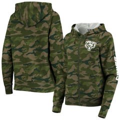 Chicago Bears New Era Women's Raglan Full-Zip Hoodie Camo - NFL