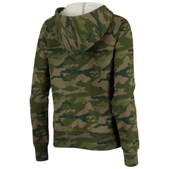 Los Angeles Rams New Era Women's Raglan Full-Zip Hoodie Camo - NFL