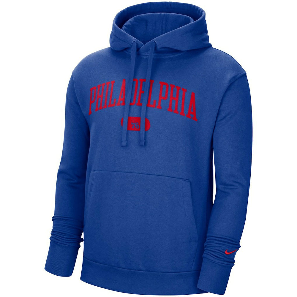 Nike - Philadelphia 76ers Heritage Essential Pullover Hoodie - Royal