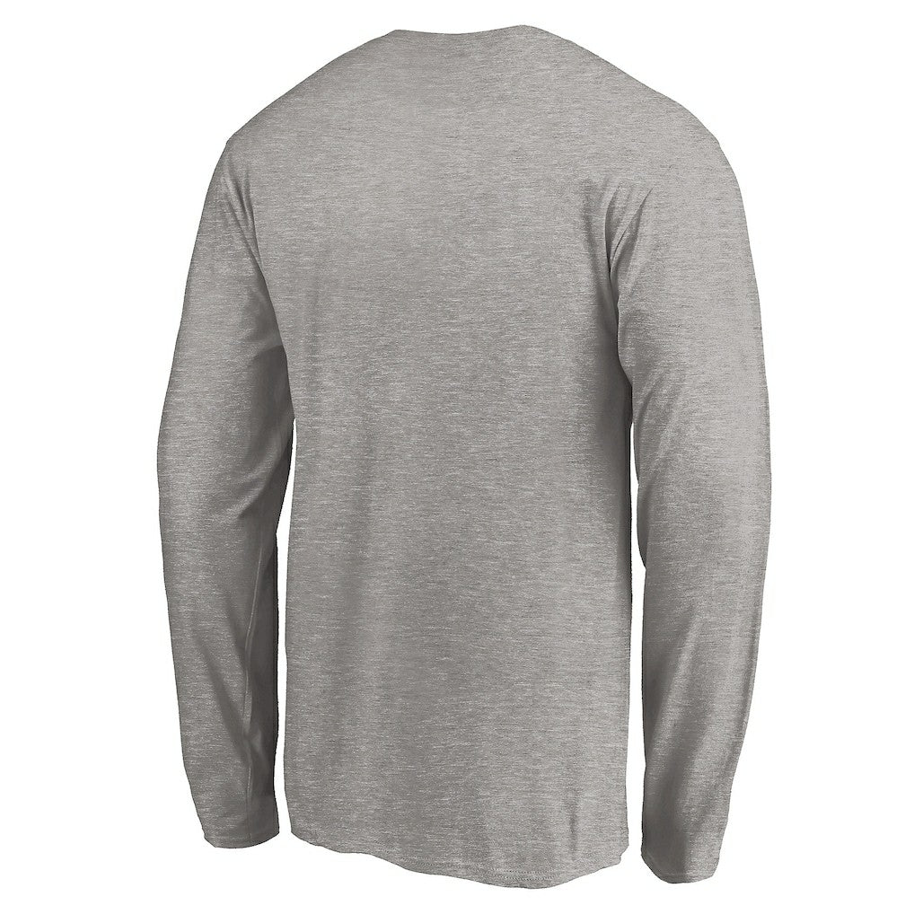 Los Angeles Chargers On Side Stripe Long Sleeve T-Shirt Heathered Gray - Fanatics