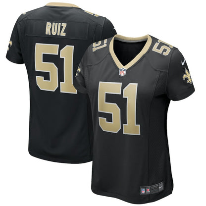 Cesar Ruiz New Orleans Saints Women's Game Jersey - Black | NFL Jerseys