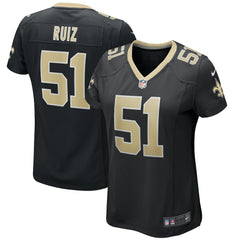 Cesar Ruiz New Orleans Saints Women's Game Jersey Black - Nike