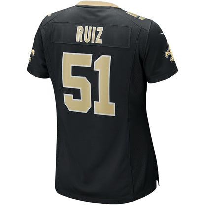 Cesar Ruiz New Orleans Saints Women's Game Jersey - Black | NFL Jerseys