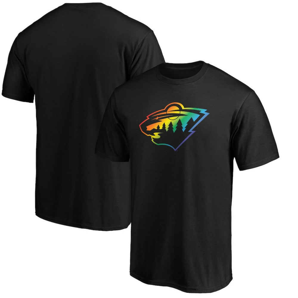 Minnesota Wild - Team Pride Logo T-Shirt Black