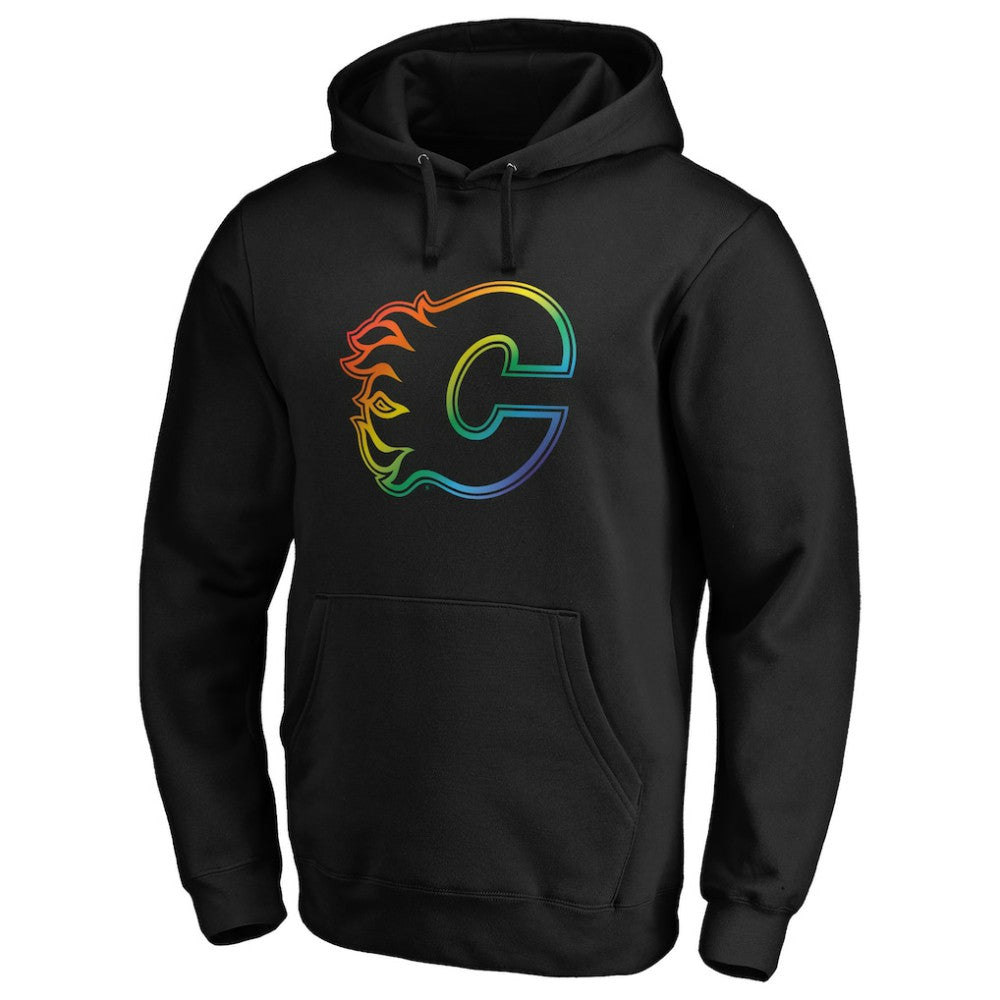 Calgary Flames - Team Pride Logo Pullover Hoodie Black
