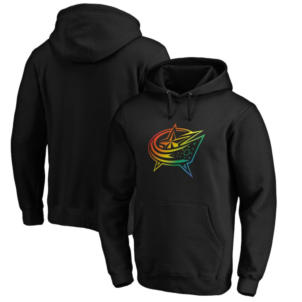 Columbus Blue Jackets - Team Pride Logo Pullover Hoodie Black