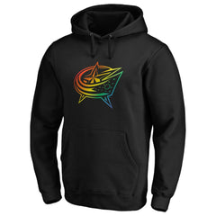 Columbus Blue Jackets - Team Pride Logo Pullover Hoodie Black