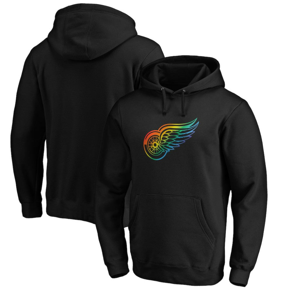 Detroit Red Wings - Team Pride Logo Pullover Hoodie Black
