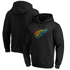 Detroit Red Wings - Team Pride Logo Pullover Hoodie Black