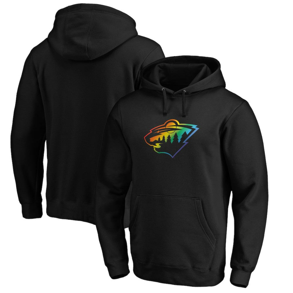 Minnesota Wild - Team Pride Logo Pullover Hoodie Black