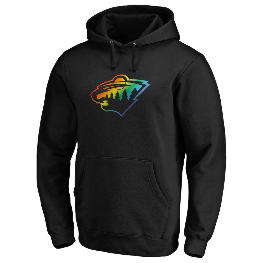 Minnesota Wild - Team Pride Logo Pullover Hoodie Black