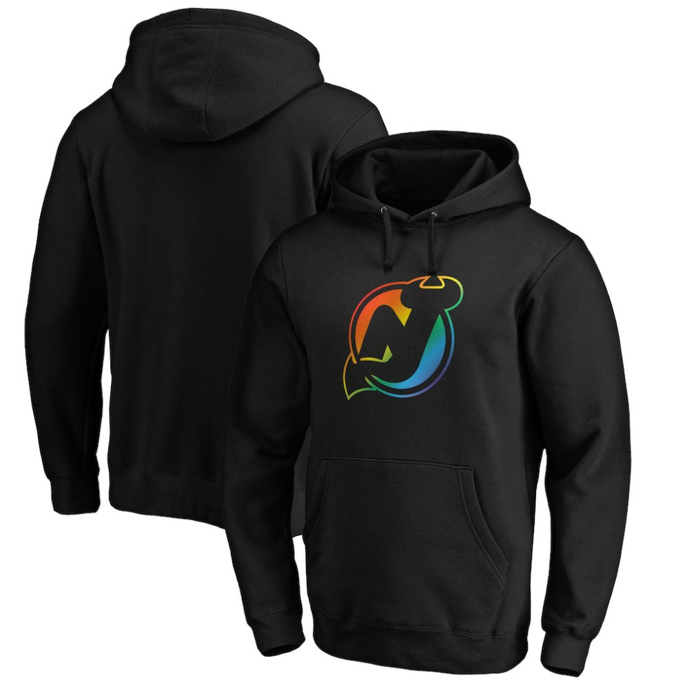 New Jersey Devils - Team Pride Logo Pullover Hoodie Black