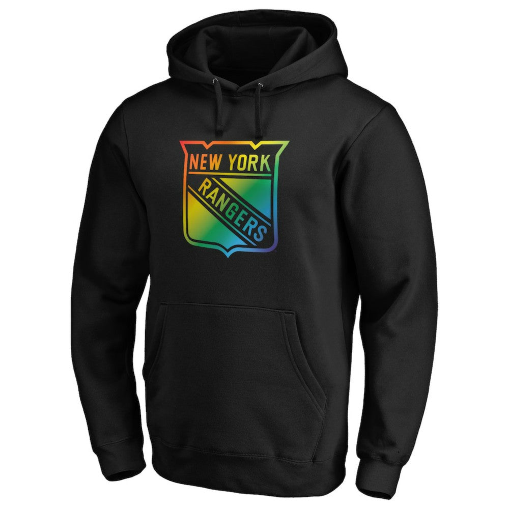 New York Rangers Team Pride Logo Pullover Hoodie Black