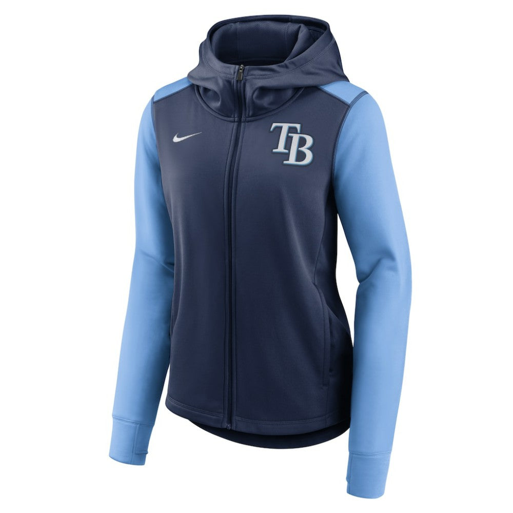 Tampa Bay Rays Nike Women's Authentic Collection Baseball Performance Full-Zip Hoodie On Sale